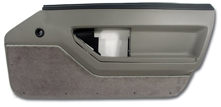 445179 Door Panel, 1988-1989 Chevy Corvette, Gray Deluxe Coupe Right/Passenger