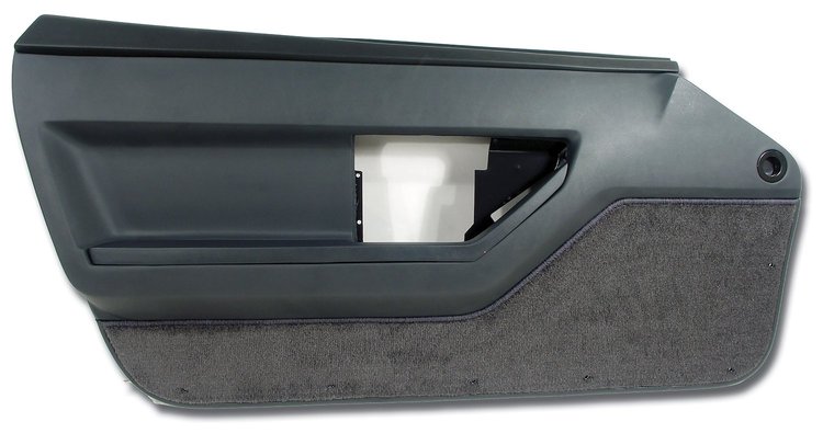 445222 Door Panel, 1986-1987 Chevy Corvette, Graphite Deluxe Convertible Left/Driver