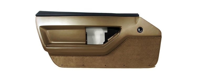 445271 Door Panel, 1986-1987 Chevy Corvette, Bronze Deluxe Convertible Left/Driver