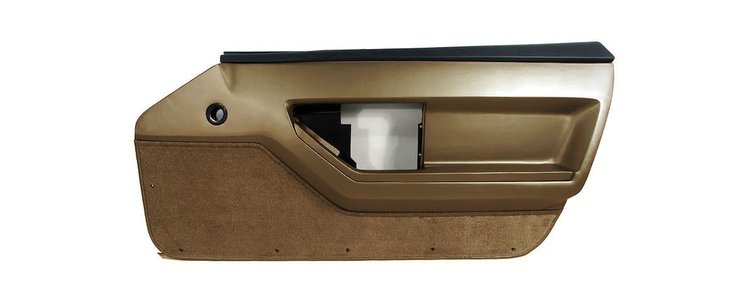 445371 Door Panel, 1986-1987 Chevy Corvette, Bronze Deluxe Convertible Right/Passenger