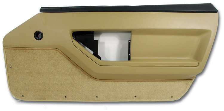 445372 Door Panel, 1986-1987 Chevy Corvette, Saddle Deluxe Convertible Right/Passenger
