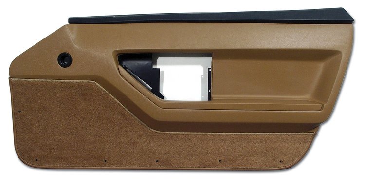 445378 Door Panel, 1988-1989 Chevy Corvette, Saddle Deluxe Convertible Right/Passenger