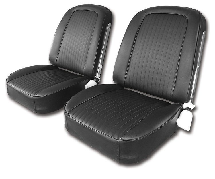 445420 Vinyl Seat Covers, 1963-1963 Chevy Corvette, Black