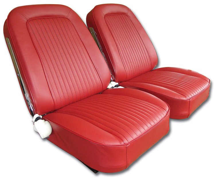 445535 Vinyl Seat Covers, 1964-1964 Chevy Corvette, Red