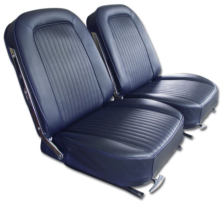 445542 Vinyl Seat Covers, 1964-1964 Chevy Corvette, Dark Blue