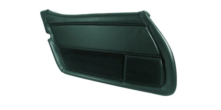 445914 Leather Door Panel, 1979-1979 Chevy Corvette, Green Left/Driver