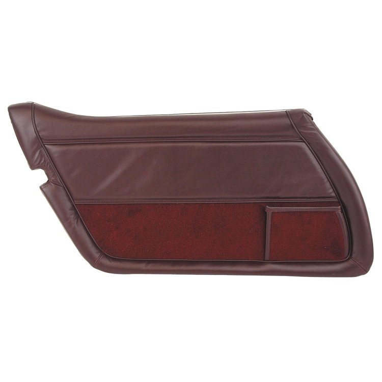 445936 Leather Door Panel, 1980-1980 Chevy Corvette, Claret Left/Driver