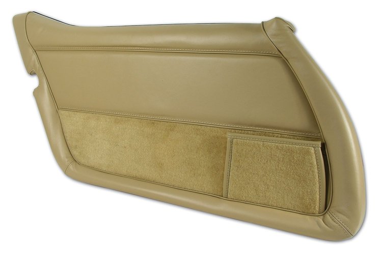 445950 Leather Door Panel, 1978-1980 Chevy Corvette, Doeskin Left/Driver, Doeskin, Leather