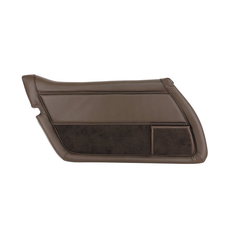 445955 Leather Door Panel, 1978-1978 Chevy Corvette, Dark Brown Left/Driver