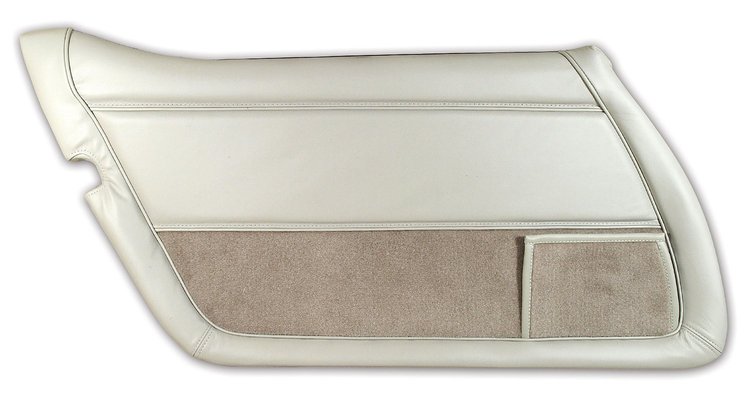 445973 Leather Door Panel, 1978-1978 Chevy Corvette, Oyster Left/Driver