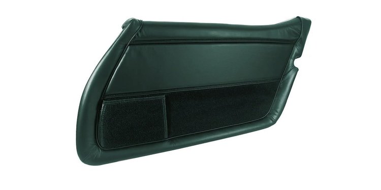 446014 Leather Door Panel, 1979-1979 Chevy Corvette, Green Right/Passenger