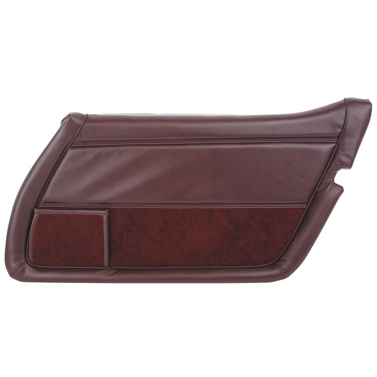 446036 Leather Door Panel, 1980-1980 Chevy Corvette, Claret Right/Passenger