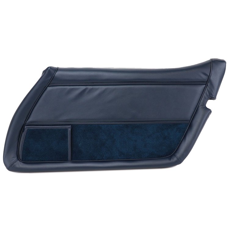 446046 Leather Door Panel, 1982-1982 Chevy Corvette, Dark Blue Right/Passenger