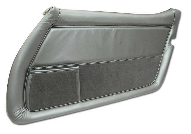 446062 Leather Door Panel, 1978-1978 Chevy Corvette, Silver Pace Right/Passenger