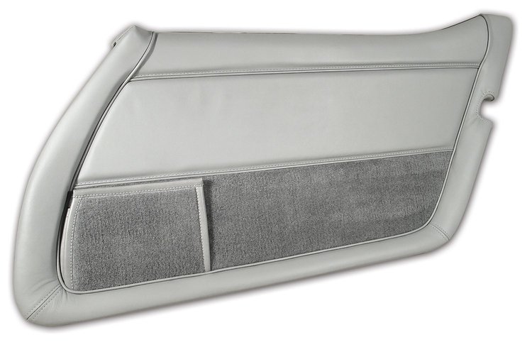 446068 Leather Door Panel, 1982-1982 Chevy Corvette, Gray Right/Passenger