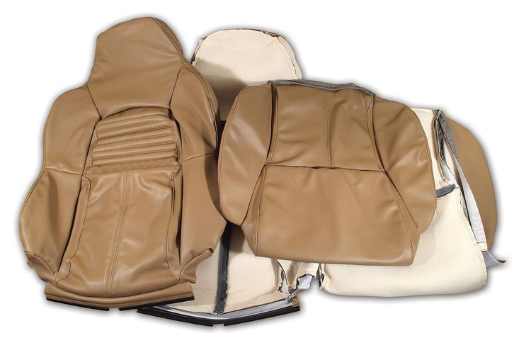 447382 Leather-Like Vinyl Seat Covers, 1994-1996 Chevy Corvette, Beige Standard