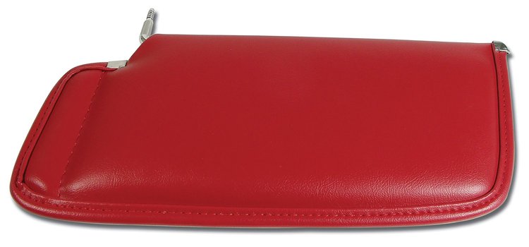 448024 Sunvisor, 1979-1981 Chevy Corvette, Red Right/Passenger W/Mirror Option