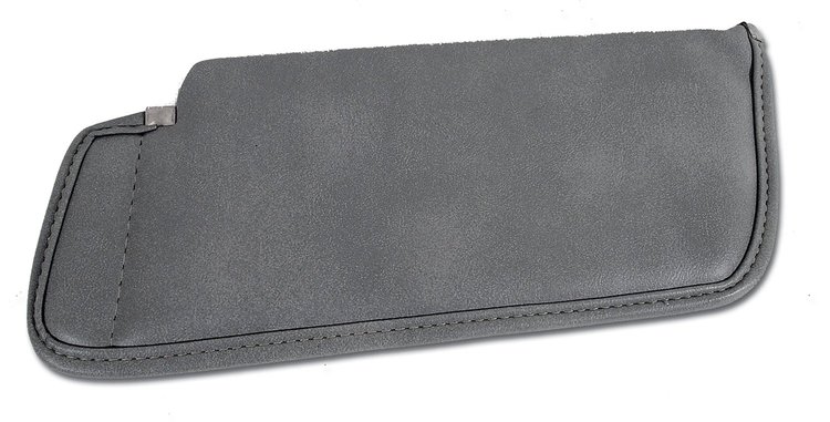 448068 Sunvisor, 1982-1982 Chevy Corvette, Gray Right/Passenger W/Mirror Option
