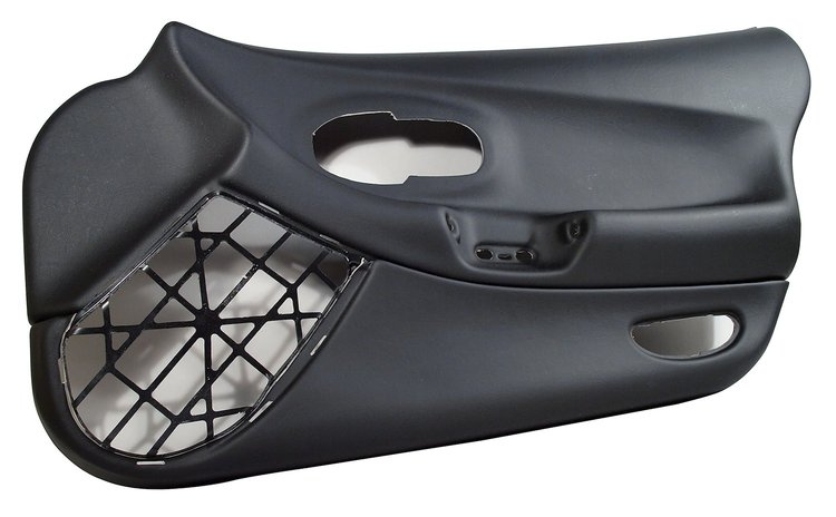 448390 Door Panel, 1997-2004 Chevy Corvette, Black, Right/Passenger