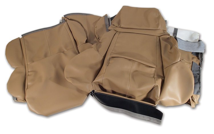 448882 Leather-Like Vinyl Seat Covers, 1993-1993 Chevy Corvette, Beige Standard