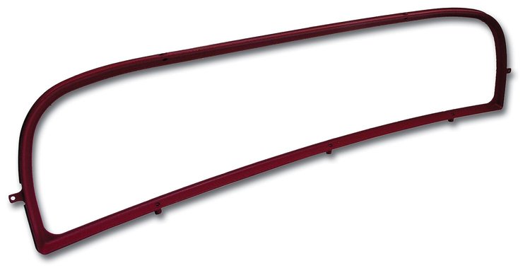 449124 Coupe Rear Window Frame, 1977-1977 Chevy Corvette, Red