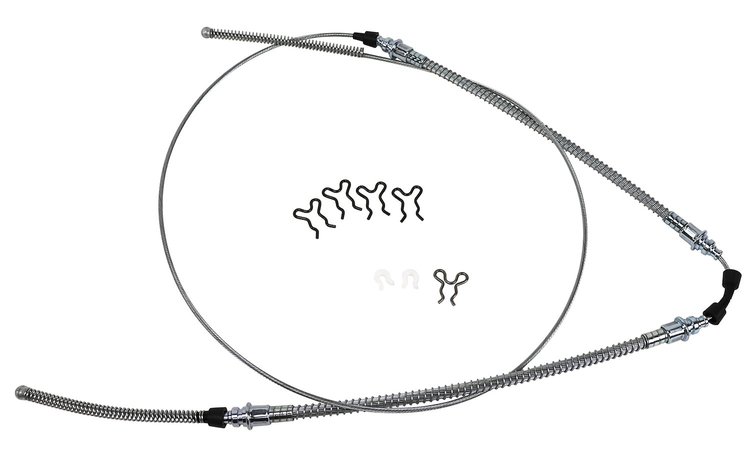 44955 Rear Park Brake Cable Kit, 1965-1982 Chevy Corvette