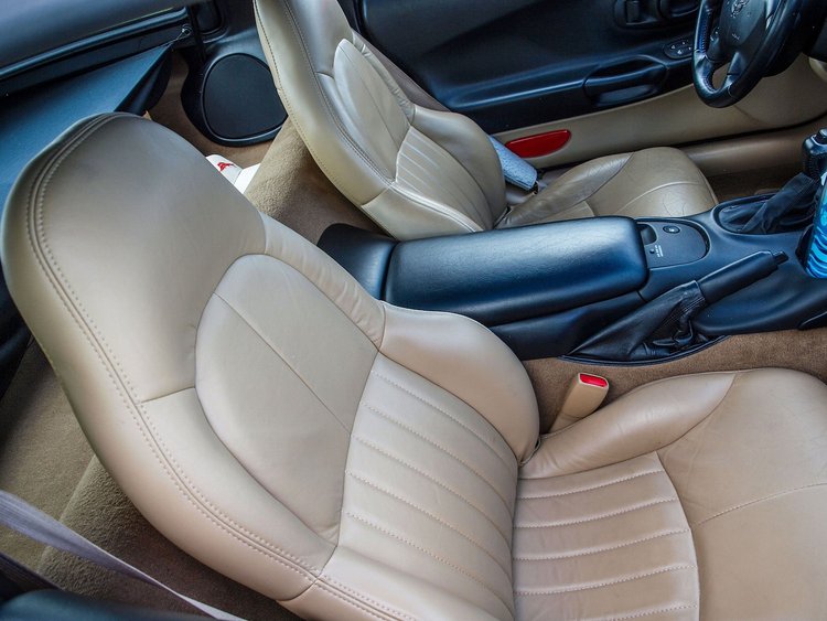 462391 Vinyl Standard Seat Covers, 1998-2004 Chevy Corvette, Oak