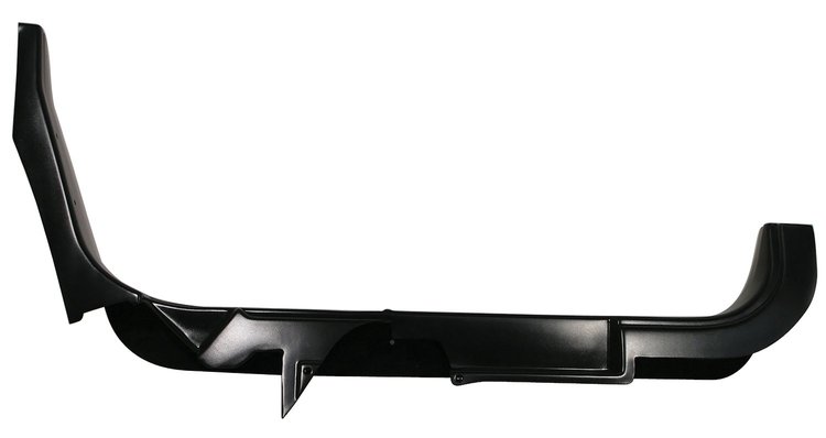 463420 Door Sill, 1984-1985 Chevy Corvette, Black, Left/Driver