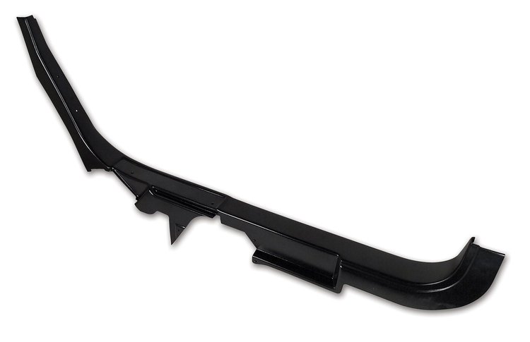 463820 Door Sill, 1986-1987 Chevy Corvette, Black, Left/Driver Coupe