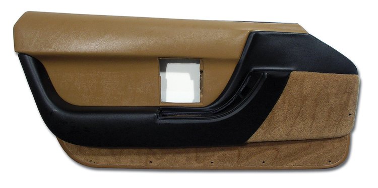464178 Door Panel, 1990-1991 Chevy Corvette, Saddle Left/Driver