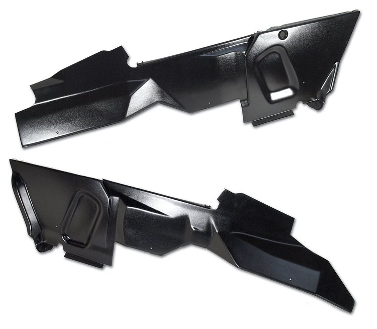 464720 Console Side Panels, 1984-1987 Chevy Corvette, Black