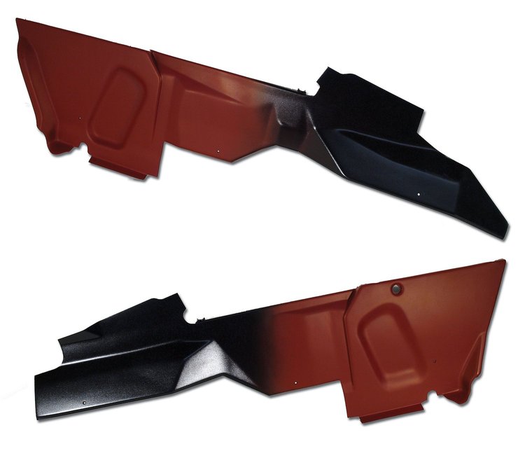 464727 Console Side Panels, 1984-1985 Chevy Corvette, Red
