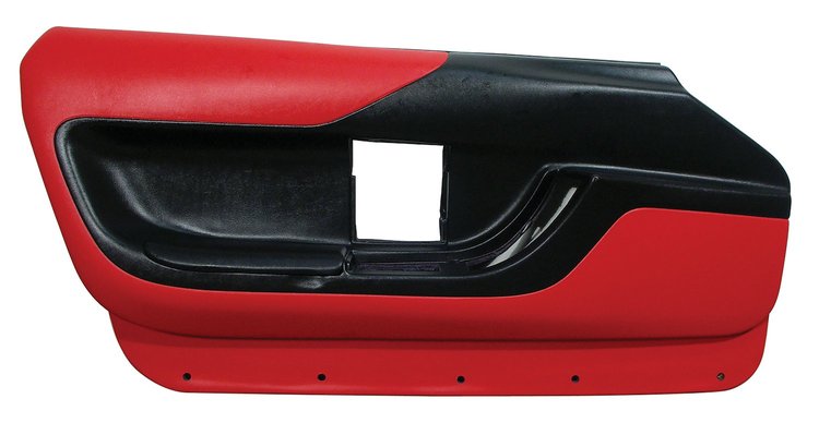 465885 Left Hand Coupe Door Panel, 1994-1996 Chevy Corvette, Red