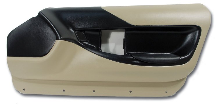 465982 Right Hand Door Panel For Coupe & Convertible, 1994-1996 Chevy Corvette, Beige