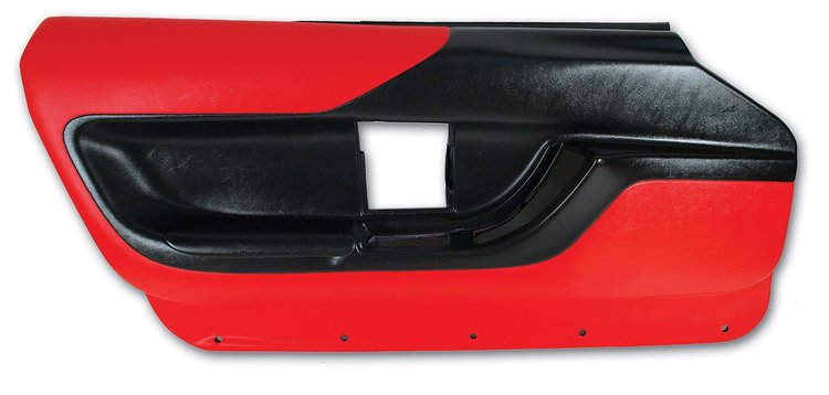 467085 Left Hand Convertible Door Panel, 1994-1996 Chevy Corvette, Red