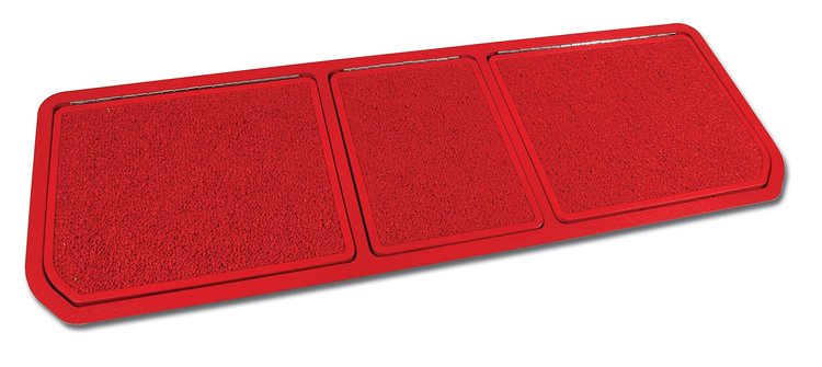 467530 Rear Compartment Unit, 1968-1972 Chevy Corvette, Red 80/20 3 Door