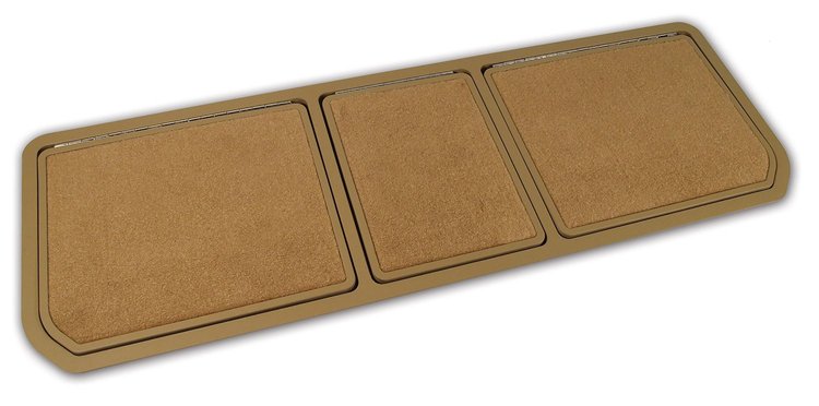 467615 Rear Compartment Unit, 1970-1972 Chevy Corvette, Light Saddle Pile 3 Door