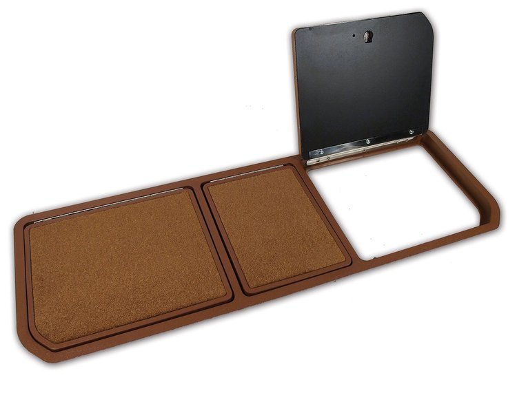 467623 Rear Compartment Unit, 1973-1973 Chevy Corvette, Dark Saddle Pile 3 Door