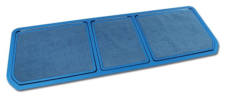 467641 Rear Compartment Unit, 1970-1970 Chevy Corvette, Bright Blue Pile 3 Door