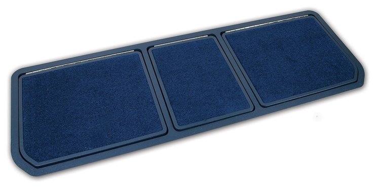 467647 Rear Compartment Unit, 1971-1972 Chevy Corvette, Royal Blue Pile 3 Door