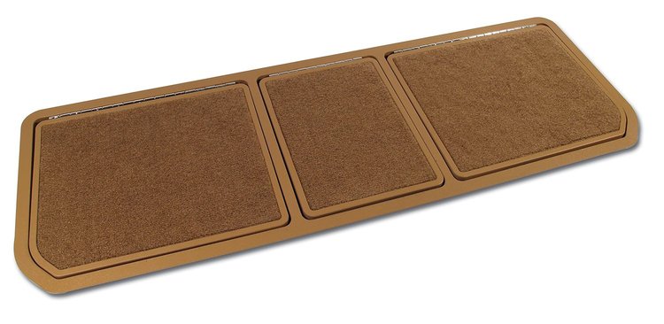 467651 Rear Compartment Unit, 1973-1975 Chevy Corvette, Medium Saddle Pile 3 Door