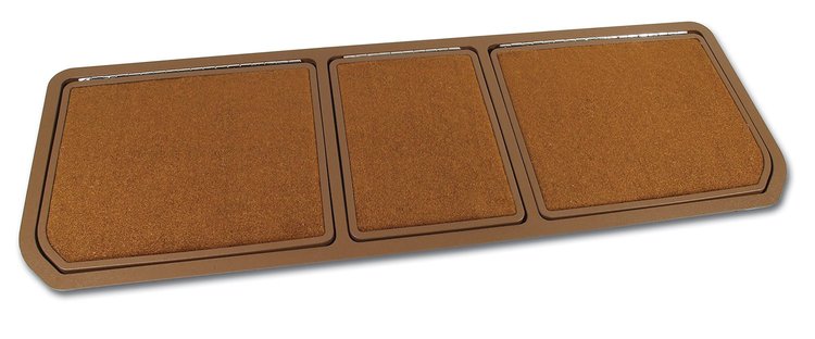 467653 Rear Compartment Unit, 1970-1972 Chevy Corvette, Dark Saddle Pile 3 Door