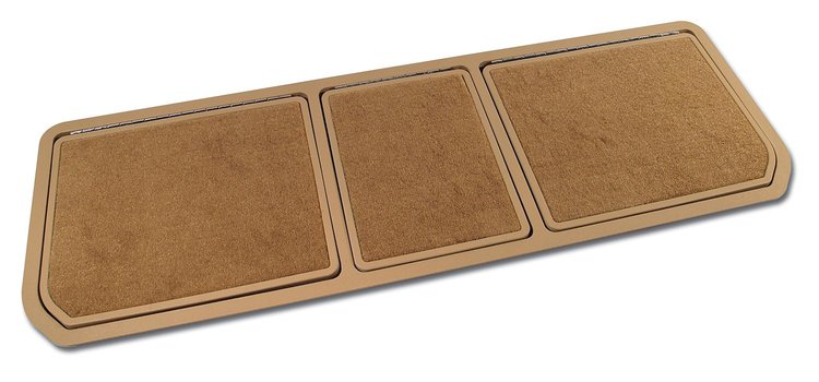4676A3 Rear Compartment Unit, 1978-1979 Chevy Corvette, 3 Door, Doeskin W/Dark Doeskin Carpet, ABS Plastic