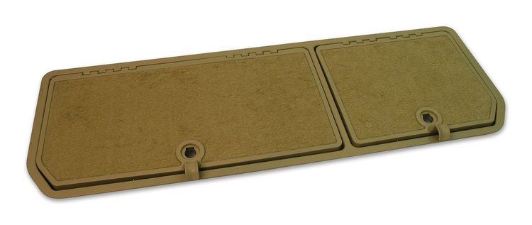 467750 Rear Compartment Unit, 1979-1980 Chevy Corvette, Doeskin Pile 2 Door, Doeskin, ABS Plastic
