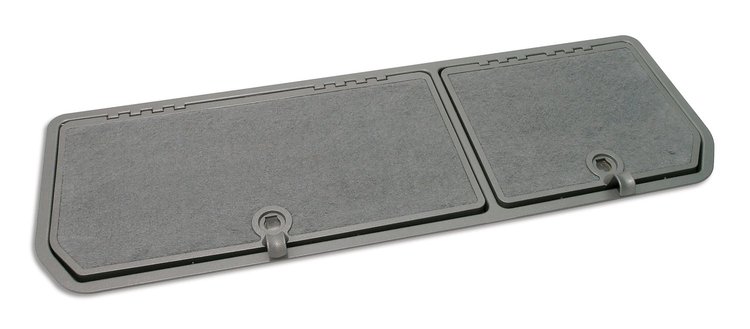 467764 Rear Compartment Unit, 1981-1981 Chevy Corvette, Silver Pile 2 Door