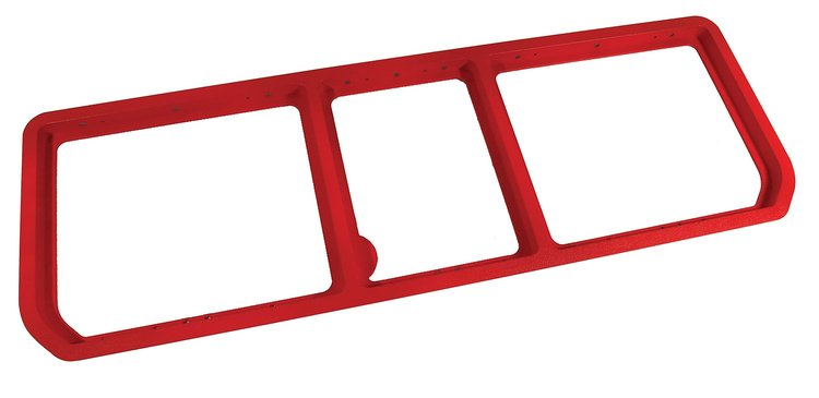 468030 Rear Compartment Unit Master Frame, 1968-1972 Chevy Corvette, Red 3-Door