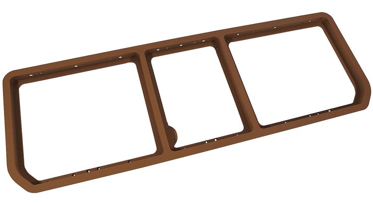 468051 Rear Compartment Unit Master Frame, 1973-1975 Chevy Corvette, Medium Saddle 3-Door
