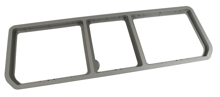 468061 Rear Compartment Unit Master Frame, 1974-1975 Chevy Corvette, Silver 3-Door