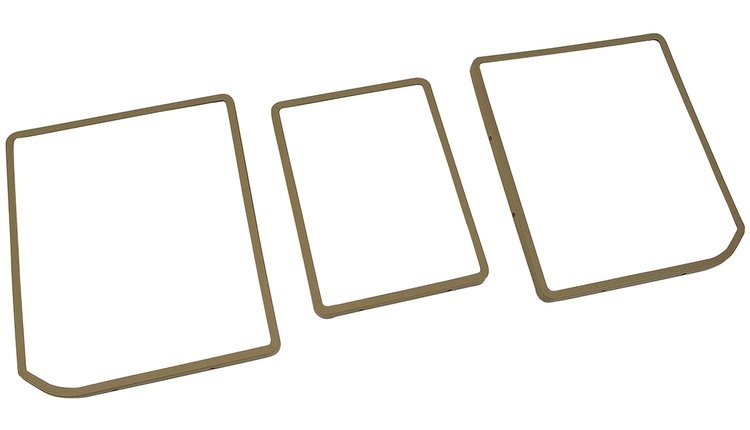 468116 Rear Compartment Unit Door Frames, 1974-1975 Chevy Corvette, Neutral 3 Piece