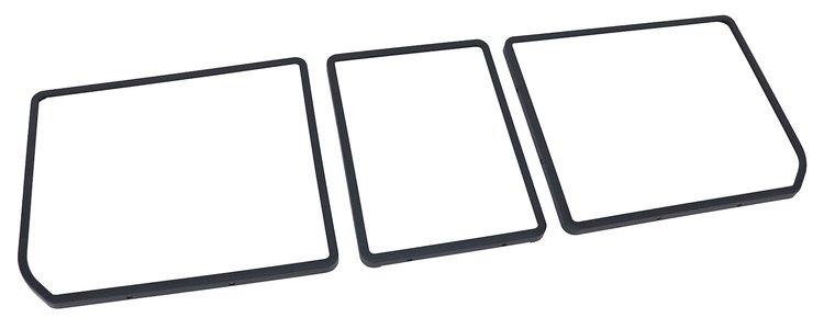 468118 Rear Compartment Unit Door Frames, 1971-1971 Chevy Corvette, Green 3 Piece